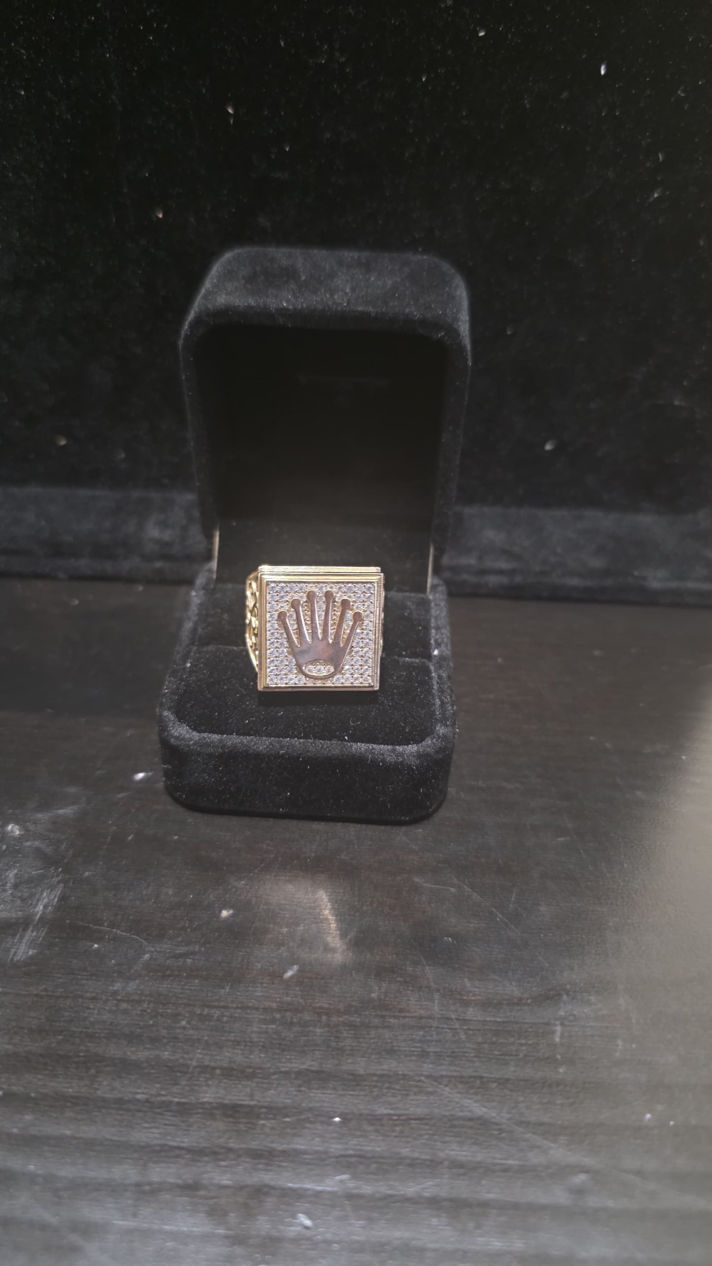 “Luxury 10K Gold Rolex Ring – Iconic Style & Timeless Elegance”