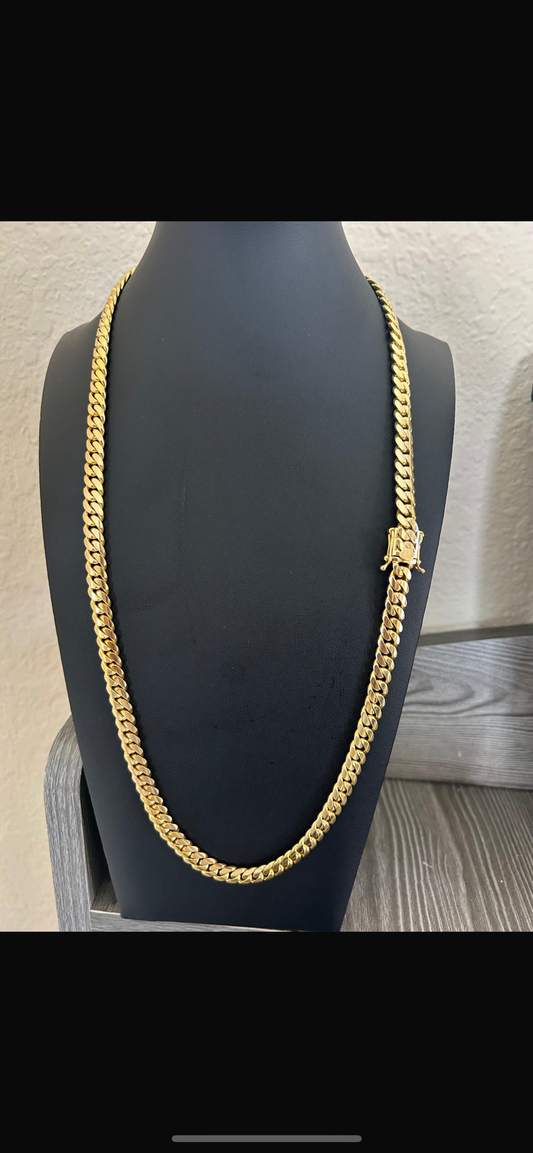 “10K Gold Cuban Link Chain”